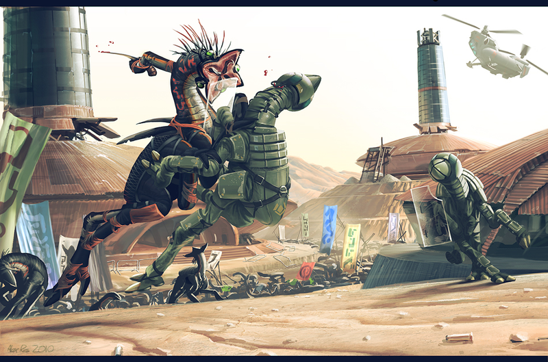 Illustration for article titled Only one artist dares to capture alien creatures in their natural habitat